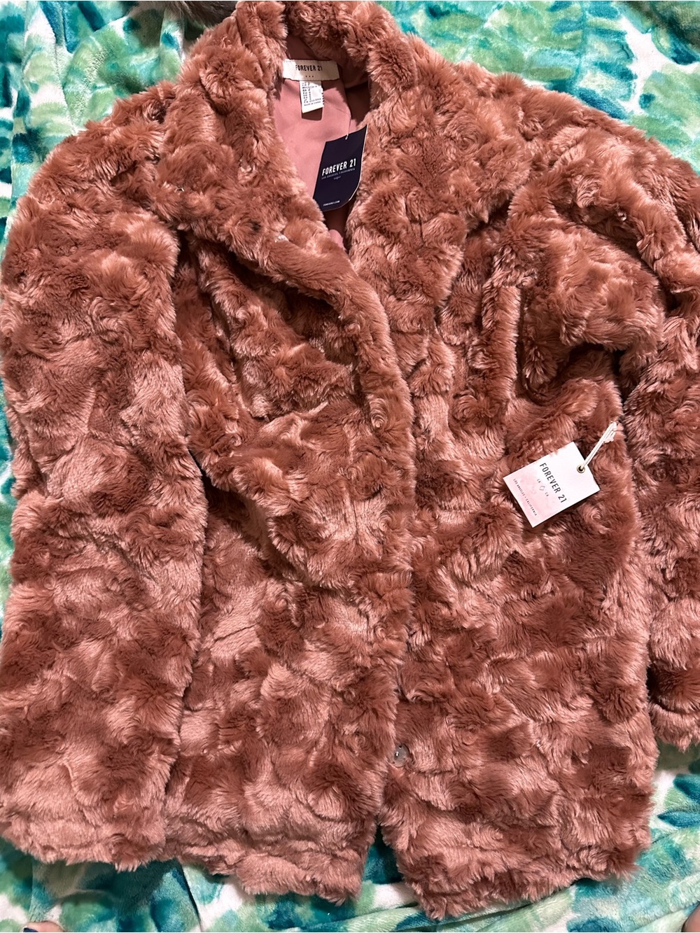 Super Cute Forever 21 Faux Fur Coat,S,NWT